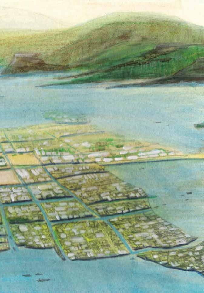 Tenochtitlán was built on an island on the waters of Lake