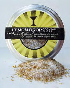 typical margarita lemon drop sugar lemon zest, citrus peel & sunflower petals