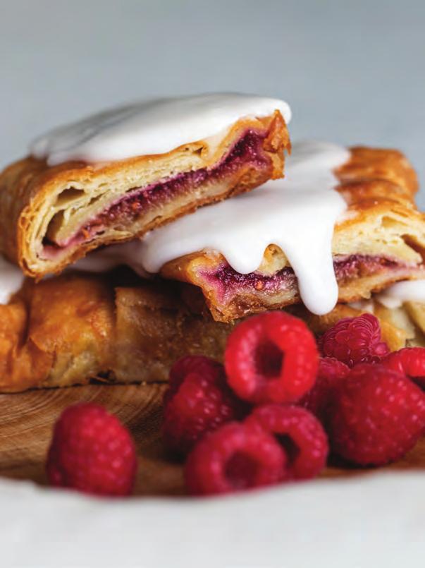 95 FREE ON THIS GIFT Raspberry Kringle Sweet ruby, red raspberries are picked