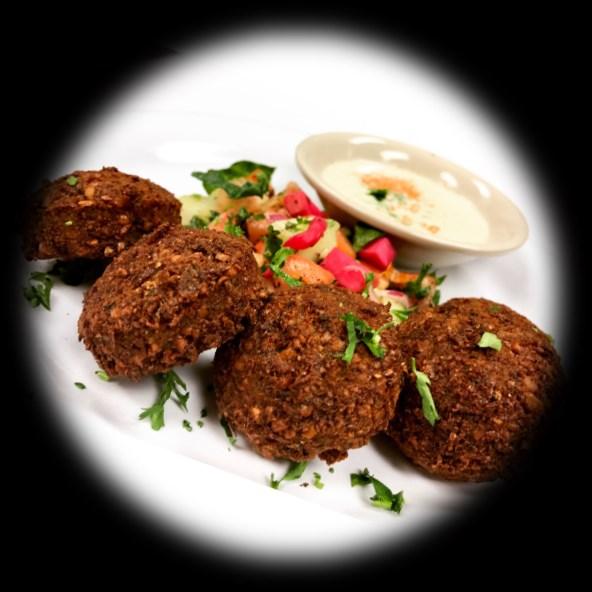 99 FALAFEL Vegetarian patties made with chickpeas and fava beans, parsley, onions, garlic, special spies and deep-fried, served with side of tahini sauce 5.