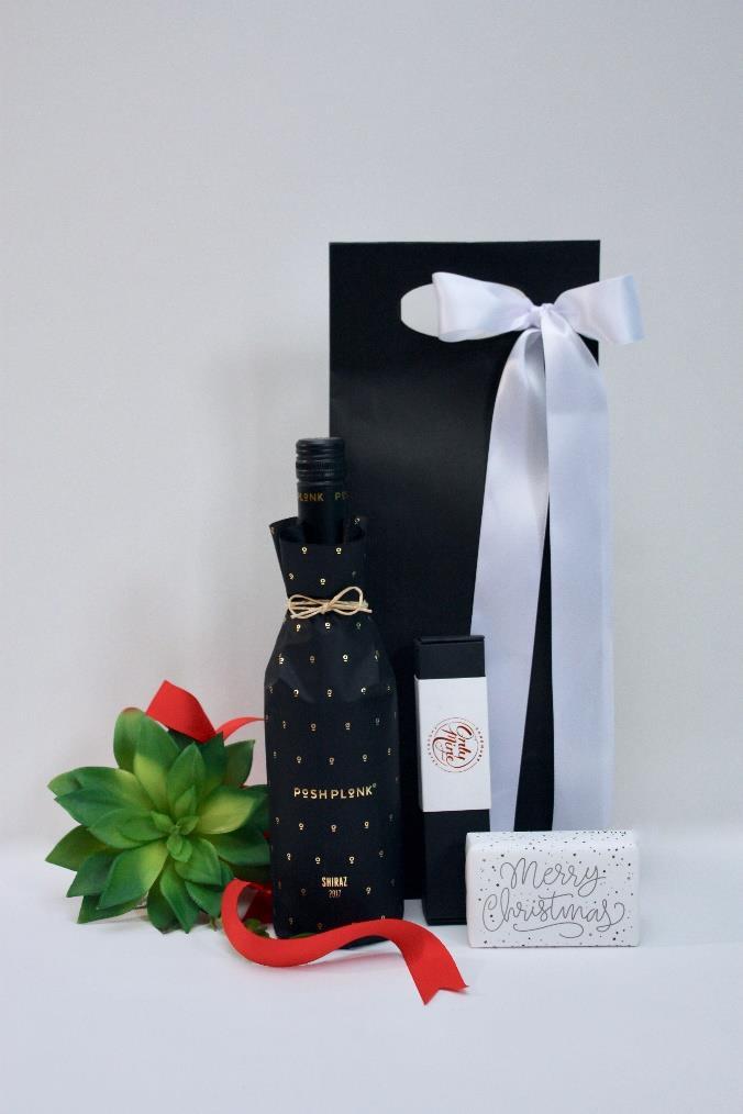 Shiraz & Goodies Gift Bag Posh Plonk 2017 Single Vineyard Shiraz 750ml Only Mine Handmade