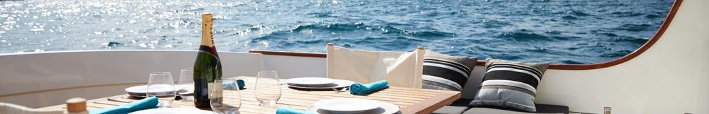 Yarranabbe Cruising Canapés Select 10 Items We suggest 5 cold, 5 hot Minimum 25 People Petit Fours included $49 p.p. + $260 for onboard chef for 3-4 hour charter Surcharges apply on longer charters.