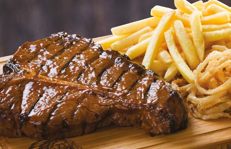 T-BONE STEAK 144.90 189.90 Best of both worlds. Spur s Sauces 2190 each Complement your meal with our selection of sauces.