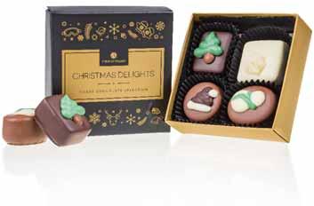 Unique chocolates for exceptional Christmas! A selection of 6 Christmas Chocolissimo chocolates.