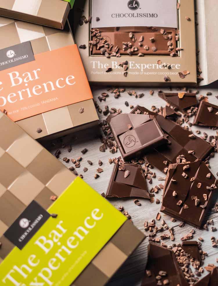 THE BAR EXPERIENCE 9700 MILK CHOCOLATE BAR 40% COCOA GHANA Package dimensions: 202 114 12 mm Net weight: 80 g Net price: 4,58 EUR Exceptional chocolate with the touch of oriental and fruit flavours.