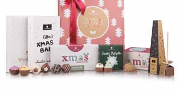 muffins, delicious Christmas stars, hot chocolate stirrer, Winter Delights chocolates and