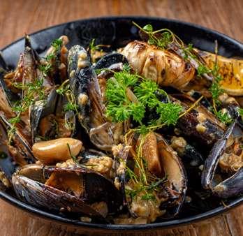 FROM THE SEA 8 9, 10 Mussels with tomato sauce Cooked with tomato