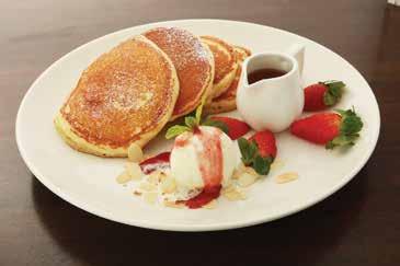 Entremets/ Desserts Pancakes Short 2pc Medium 4pc Tall 6pc (All our pancakes are freshly flipped and served with butter and maple syrup) PANCAKE FLAVOR SHORT(2PC) MEDIUM(4PC) TALL(6PC) 8001 ORIGINAL