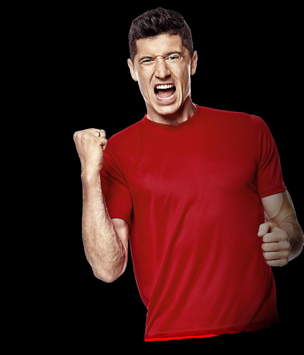 RAL ROBERT LEWANDOWSKI Real power! is one of the best known football players in the world.