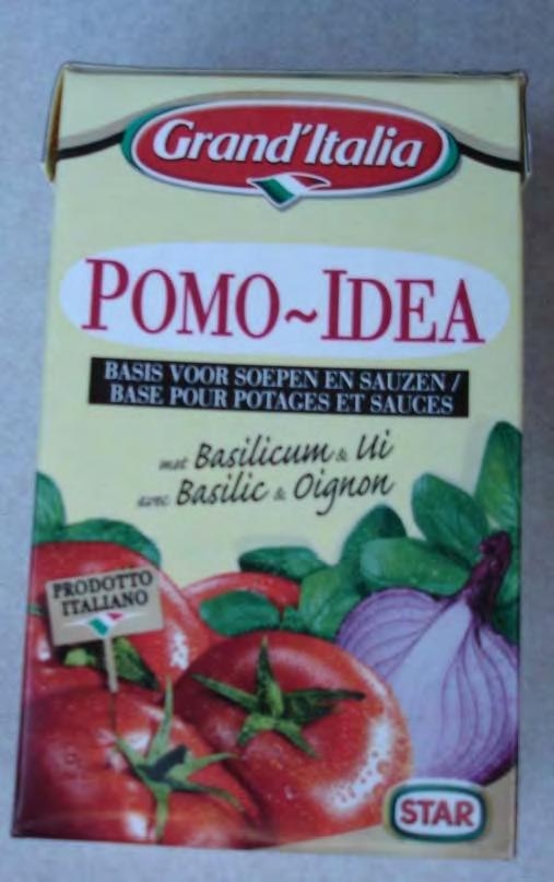 Netherlands Grand'Italia of Star in Italy Tomato sauce marketed as a base for soups and sauces, photo is