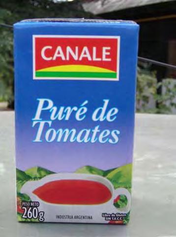 Tomato & Health Labeling survey - Argentina Argentina Canale Tomato puree