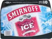 Smirnoff Ice 300ml Bottles 4 Pack Vodka Cruiser Wild