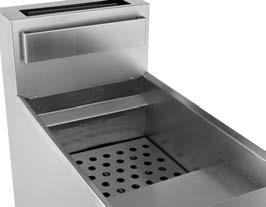 fast oil recovery rates Stainless steel tank with 22 litre oil capacity Large cool zone to help trap food particles and prolong oil life Ability to cook 30kg of chips per
