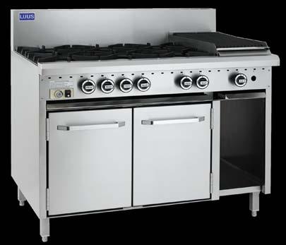 Oven Specifications Open Burners CRO-4B as output 118mj/hr Nat & LP