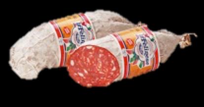 i salumi Salame Nostrano Meaning our own. Coarsely ground, mild and slightly sweet in flavour. Sold by unit APP 2.5/3kg Code: 1LFSALANOS Salame Ventricina Made from the finest part of the pig.