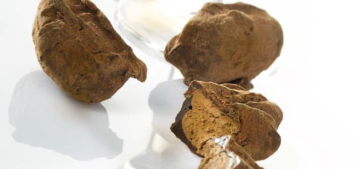 Truffles Originally exclusively used to refer to the fleshy fungus so famous in the French gastronomy, the word truffle has also long been used to refer to a praline made of butter and chocolate,