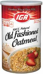 Old Fashioned Oatmeal or Whole Grain