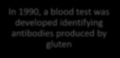 was developed identifying antibodies produced by gluten 2,000 years ago, a