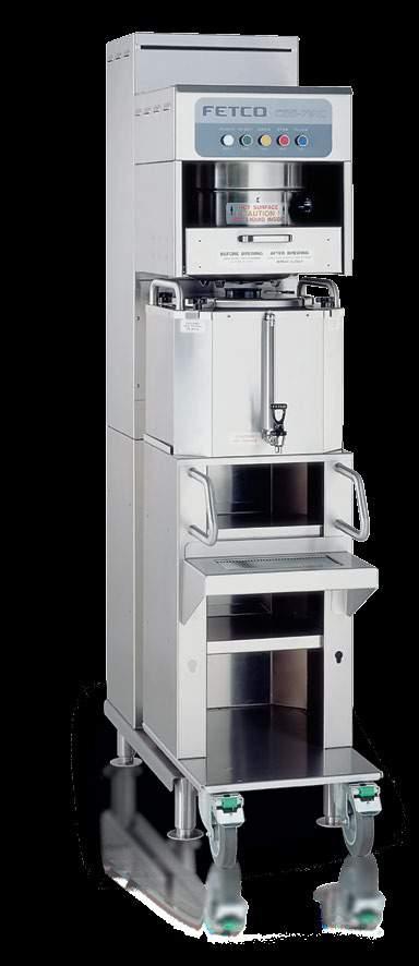 High Volume Coffee Brewing Systems FETCO is the category expert and the ONLY manufacturer of ultra high-volume (7-24 Gallon) portable coffee brewing systems for very large scale operations.