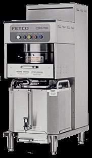 CBS-71A STATIONARY DESIGN SINGLE STATION 6.0 Gallon Coffee Brewer 6.0 gallon size meets the high-volume demands of ultra-large-scale operations.