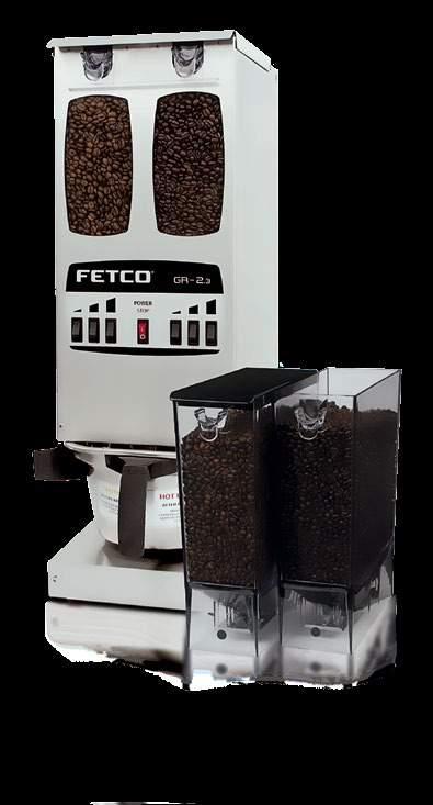 Portion Controlled Coffee Grinders FETCO recognizes that the way coffee is ground is just as important as the type of bean it is.