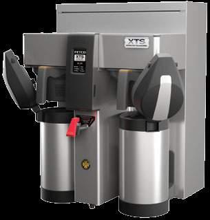 CBS-2132XTS TWIN STATION 3.0 Liter / 1.0 Gallon Airpot Coffee Brewer 2 x 3.0 liter / 1.0 gallon size provides flexibility for small- to medium-sized operations.