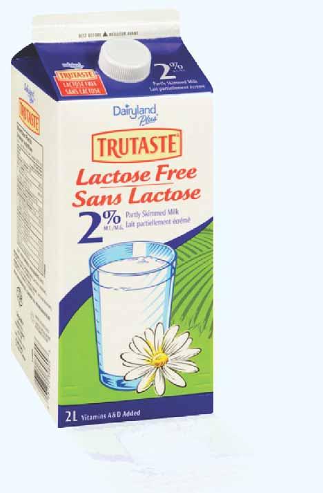 Lactose Free Milk Dairyland Plus TruTaste Lactose Free Milk addresses the needs of lactose-intolerant people who have difficulty digesting the natural sugar found in