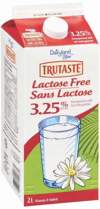 Dairyland Plus TruTaste Lactose Free Milk combines a lactose enzyme with regular partly skimmed milk for a delicious alternative that's easier to digest.