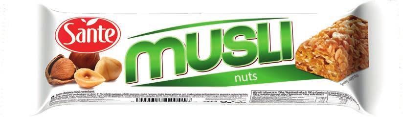 nutritious MUESLI bars are a healthy alternative to classic sweets thanks