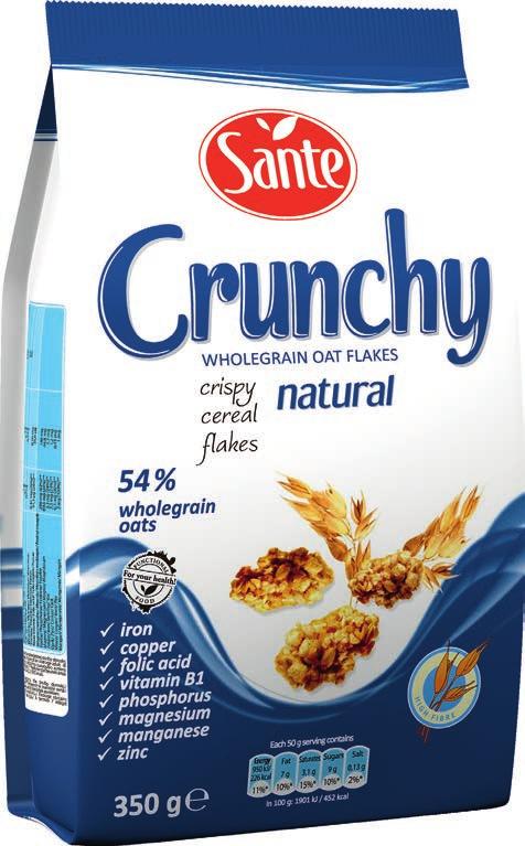 Ingredients of the selected CRUNCHY product: Crunchy with Banana &