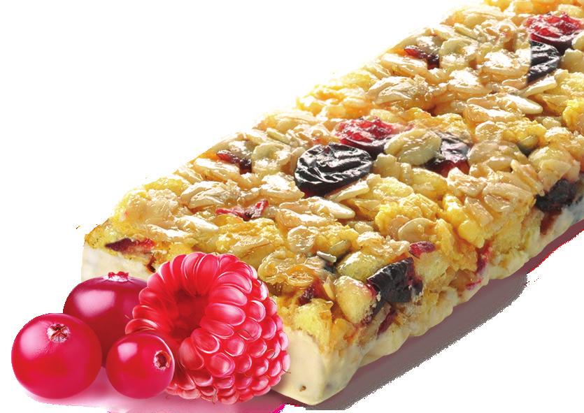 CRUNCHY BARS Nutritious and light CRUNCHY bars are a healthy alternative to classic sweets thanks to a