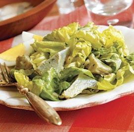 Artichoke & Butter Lettuce Salad with Tarragon Vinaigrette by Janet Fletcher In larger portions, this salad makes a nice lunch.