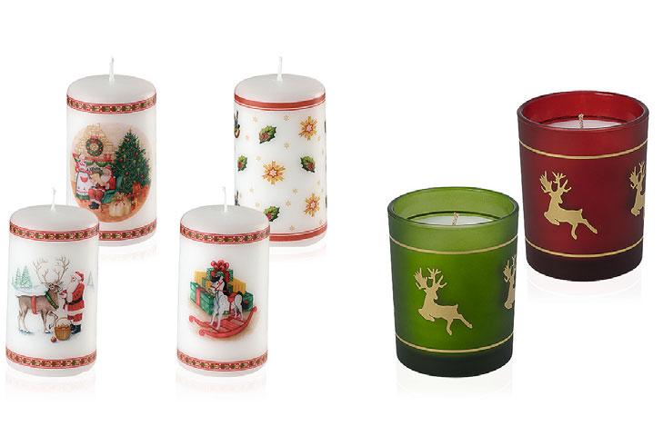 {6} 7x12cm 0125 Candle big xmas motives {6} 7x12cm Winter Specials 35-9074- 0126 Candle small reindeer {6} 5x9cm 0127