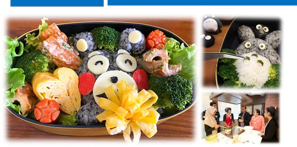 Find another Japanese new cultural workshop! CARTOON CHARACTER BENTO MAKING Japanese animation into a boxed bento! A workshop will use fresh seasonal ingredients to make and design boxed lunch.