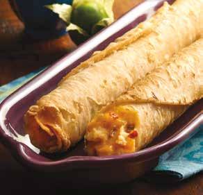 GRAIN continued from page 9 23000 Beef, Bean & Red Chile Burrito Red chile-seasoned ground beef and pinto beans wrapped in a freshly made
