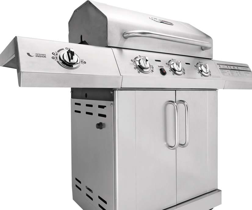 restaurant. 88,000 BTUs. 680 sq. in. cooking surface. 3 stainless steel tube burners.