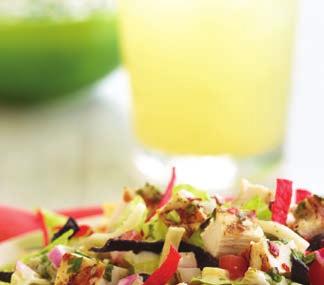 FRESH SALADS Fiesta Chicken Chopped Salad Add to your meal: Toasted garlic bread basket E 1.