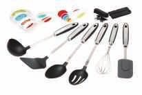 and biscuit pan (584) NOVA 7 Piece Kitchen Tool Set Includes: egg lifter, serving spoon, slotted spoon, soup