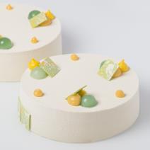 $210 Coconut, Passionfruit, Ginger, Mint (nut free) salted oat & ginger crumble passionfruit curd coconut caviar