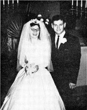 Frank Comments By FRANK FIELD The picture on this page this month shos Mr. and Mrs. John Fishbaugh immediately after their marriage on June 17.
