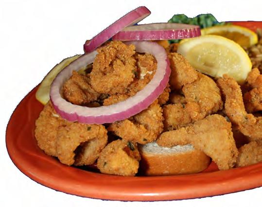 99 Half Chicken Dinner Four pieces of bone-in chicken dusted with our special breading & Pamper Fried.