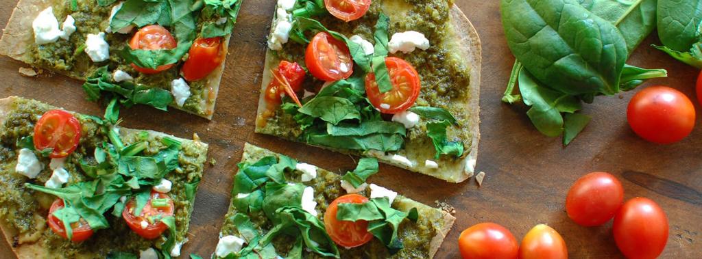 Spinach, Tomato & Goat Cheese Pizza 10 ingredients 20