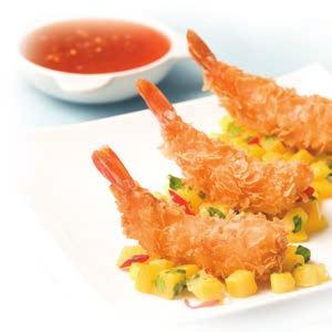 Crispy Filo Shrimp Ocean Jewel TM uses only the highest quality, sweettasting Pacific White Shrimp and then adds an extra crispy shaved filo coating to give the Shrimp a unique visual appearance and