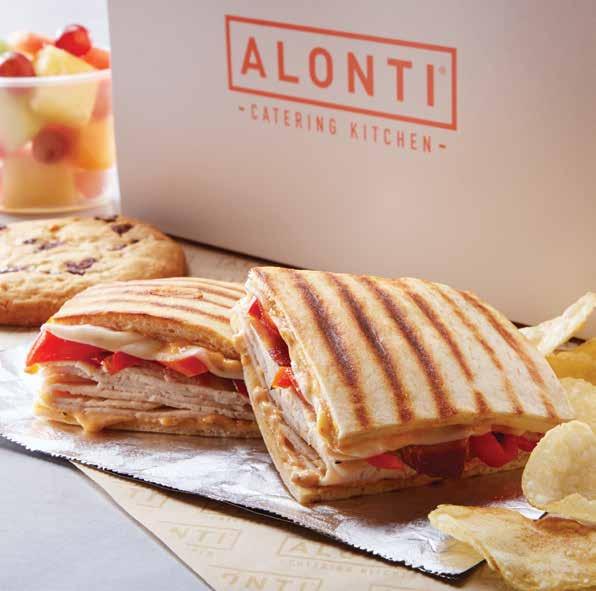 WARM PRESSATA BOX LUNCHES Pressata Box Lunch Pressata Box Lunch Your choice of one of our popular European grilled sandwiches. Includes chips and a fresh-baked jumbo cookie. Serves 1 10.