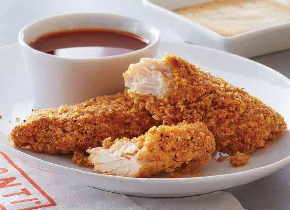 MADE WITH FRESH, HORS D OEUVRES & SNACKS SCRATCH MADE Hand-breaded Chicken 3 Marinated in our own recipe 3 Breaded with our own coating and baked Buttermilk Baked Chicken Tenders Fresh chicken breast
