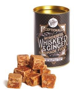 Case: 12 Net Weight: 80g NEW Whiskey & Ginger Flavour Fudge - GCC919 Wonderful handmade fudge with the warming
