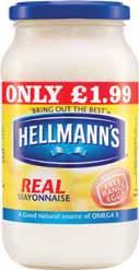 com 17th June 2014 Hellmann s Mayonnaise Real/Light 400g PM 1.