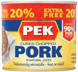 ONLY 1 golocalextra 7 PEK Chopped Pork 20% Extra 240g Offer available 14th July