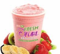 OUR SCHOOL LUNCH SMOOTHIES All our smoothies are made with low-fat frozen