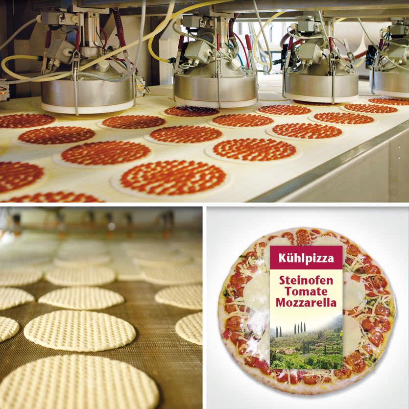 Production» Line portfolio, Berlin Products: Basic pizza (standard) Stone baked pizza Classically Italian Chilled pizza Chilled
